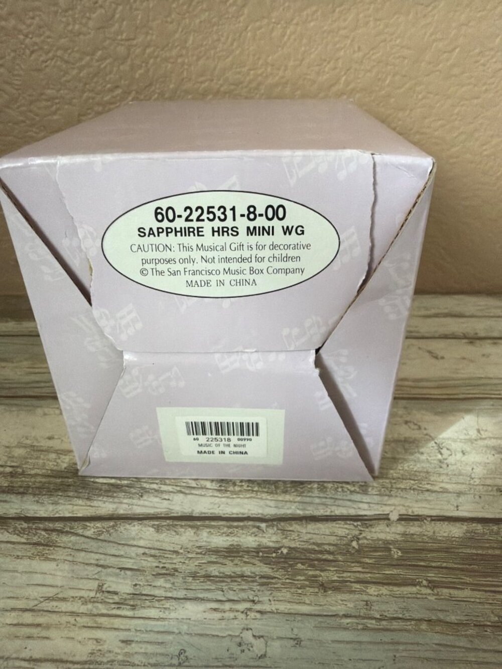 San Francisco Music Box Mini Sapphire Carousel Snow Globe Phantom of Opera w/Box - Picture 11 of 14